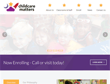 Tablet Screenshot of childcare-matters.org